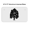 4 X 7 Aluminum License Plate  Thumbnail