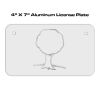 4 X 7 Aluminum License Plate  Thumbnail