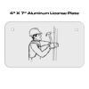 4 X 7 Aluminum License Plate  Thumbnail