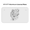 4 X 7 Aluminum License Plate  Thumbnail