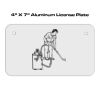 4 X 7 Aluminum License Plate  Thumbnail