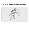 4 X 7 Aluminum License Plate  Thumbnail
