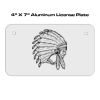 4 X 7 Aluminum License Plate  Thumbnail