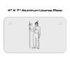 4 X 7 Aluminum License Plate  Thumbnail