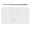 4 X 7 Aluminum License Plate  Thumbnail