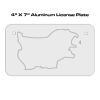 4 X 7 Aluminum License Plate  Thumbnail