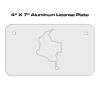 4 X 7 Aluminum License Plate  Thumbnail