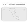 4 X 7 Aluminum License Plate  Thumbnail