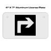 4 X 7 Aluminum License Plate  Thumbnail