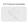 4 X 7 Aluminum License Plate  Thumbnail