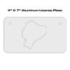 4 X 7 Aluminum License Plate  Thumbnail