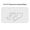 4 X 7 Aluminum License Plate  Thumbnail
