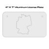 4 X 7 Aluminum License Plate  Thumbnail