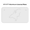 4 X 7 Aluminum License Plate  Thumbnail