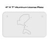 4 X 7 Aluminum License Plate  Thumbnail