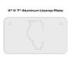 4 X 7 Aluminum License Plate  Thumbnail