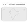 4 X 7 Aluminum License Plate  Thumbnail