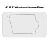 4 X 7 Aluminum License Plate  Thumbnail
