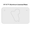4 X 7 Aluminum License Plate  Thumbnail