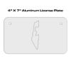 4 X 7 Aluminum License Plate  Thumbnail