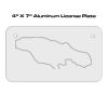 4 X 7 Aluminum License Plate  Thumbnail