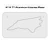 4 X 7 Aluminum License Plate  Thumbnail