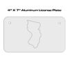 4 X 7 Aluminum License Plate  Thumbnail