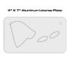 4 X 7 Aluminum License Plate  Thumbnail