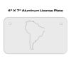 4 X 7 Aluminum License Plate  Thumbnail