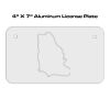 4 X 7 Aluminum License Plate  Thumbnail