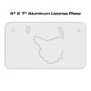 4 X 7 Aluminum License Plate  Thumbnail