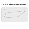 4 X 7 Aluminum License Plate  Thumbnail