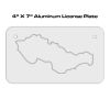 4 X 7 Aluminum License Plate  Thumbnail