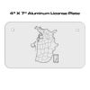 4 X 7 Aluminum License Plate  Thumbnail