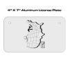 4 X 7 Aluminum License Plate  Thumbnail