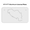 4 X 7 Aluminum License Plate  Thumbnail