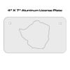 4 X 7 Aluminum License Plate  Thumbnail