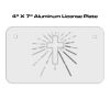 4 X 7 Aluminum License Plate  Thumbnail