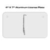 4 X 7 Aluminum License Plate  Thumbnail