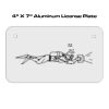 4 X 7 Aluminum License Plate  Thumbnail