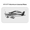 4 X 7 Aluminum License Plate  Thumbnail