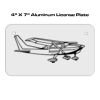 4 X 7 Aluminum License Plate  Thumbnail