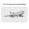 4 X 7 Aluminum License Plate  Thumbnail