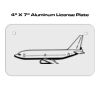 4 X 7 Aluminum License Plate  Thumbnail