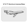 4 X 7 Aluminum License Plate  Thumbnail