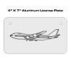 4 X 7 Aluminum License Plate  Thumbnail