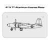 4 X 7 Aluminum License Plate  Thumbnail