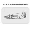 4 X 7 Aluminum License Plate  Thumbnail