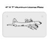 4 X 7 Aluminum License Plate  Thumbnail