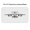 4 X 7 Aluminum License Plate  Thumbnail